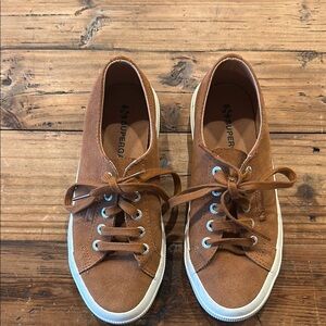 Women’s Superga Brown Suede Sneakers